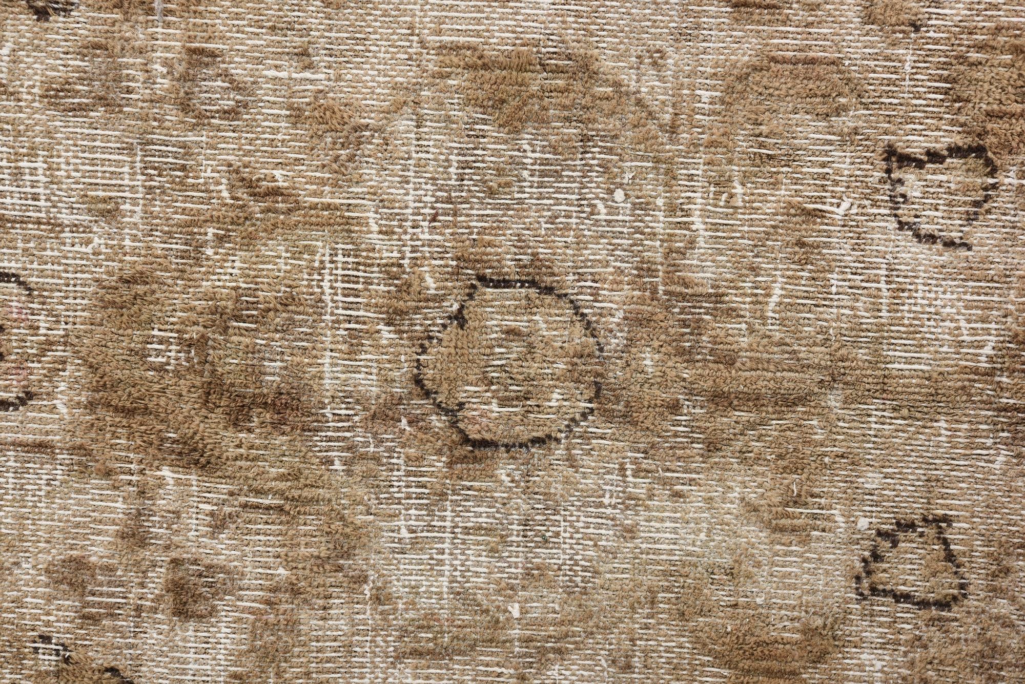 9' 5 x 12' 6 Hand Knotted Ultra Vintage Persian Wool Rug