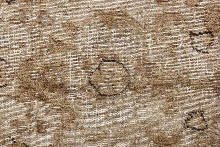 9' 5 x 12' 6 Hand Knotted Ultra Vintage Persian Wool Rug