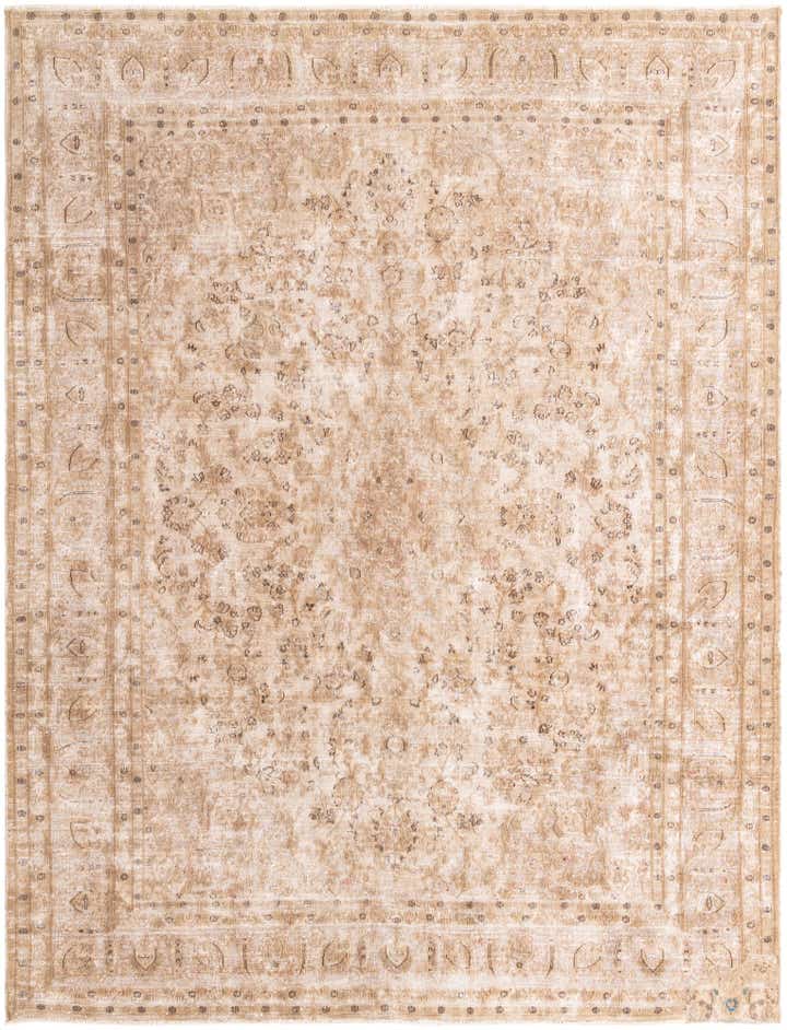 9' 5 x 12' 6 Hand Knotted Ultra Vintage Persian Wool Rug