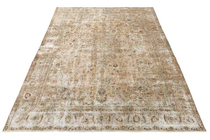 9' 1 x 11' 9 Hand Knotted Ultra Vintage Persian Wool Rug