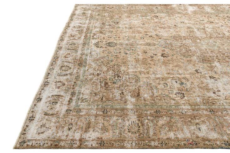 Detail image of 9' 1 x 11' 9 Hand Knotted Ultra Vintage Persian Wool Rug