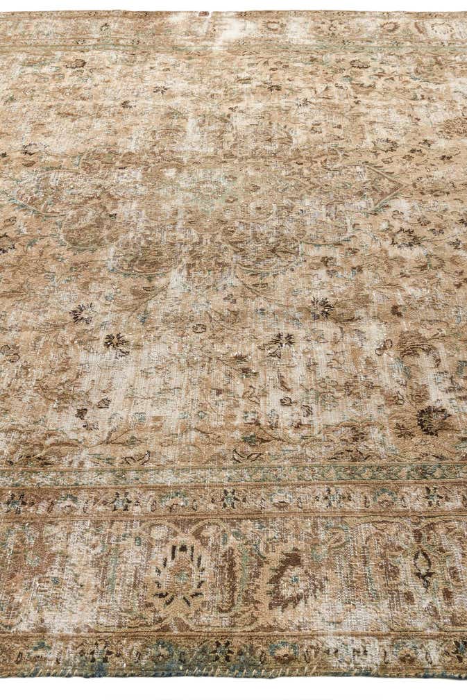 9' 1 x 11' 9 Hand Knotted Ultra Vintage Persian Wool Rug
