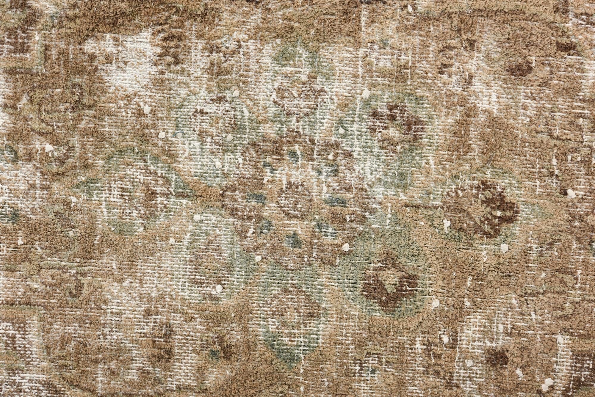 9' 1 x 11' 9 Hand Knotted Ultra Vintage Persian Wool Rug