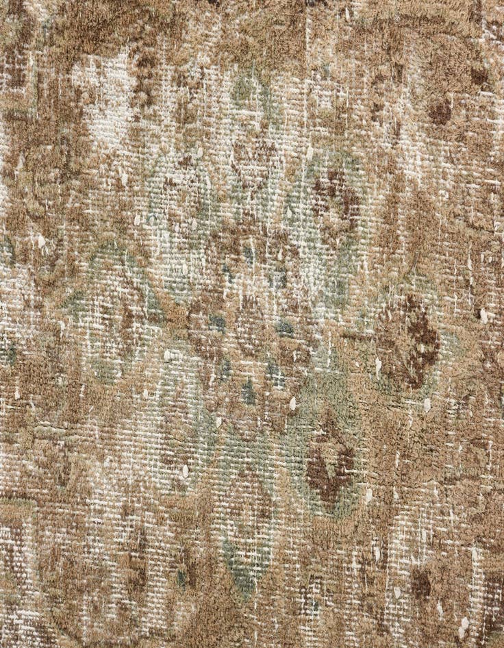 Detail image of 9' 1 x 11' 9  Hand Knotted Ultra Vintage Persian Wool Rug