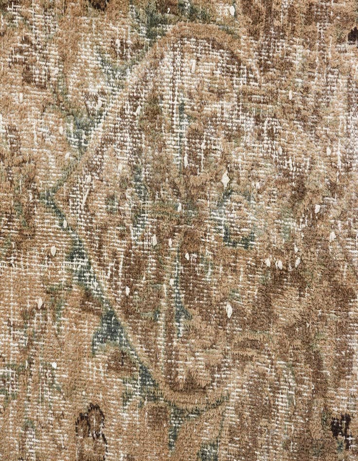 Detail image of 9' 1 x 11' 9  Hand Knotted Ultra Vintage Persian Wool Rug