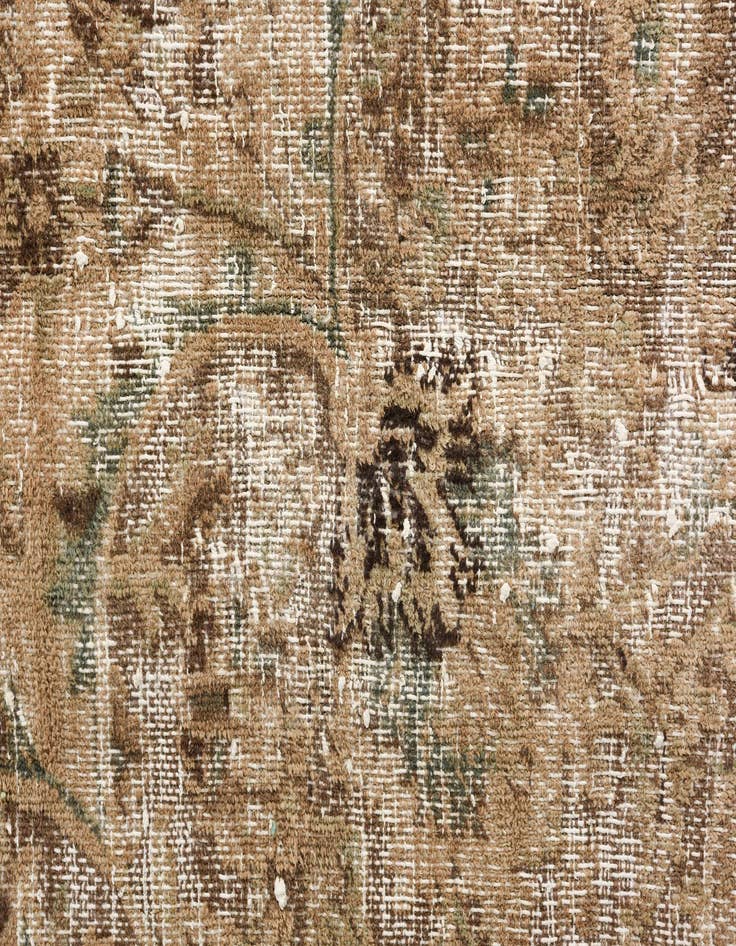 Detail image of 9' 1 x 11' 9  Hand Knotted Ultra Vintage Persian Wool Rug