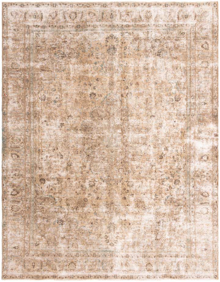 9' 1 x 11' 9 Hand Knotted Ultra Vintage Persian Wool Rug