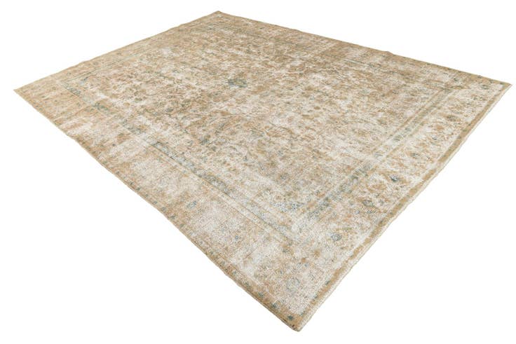 Detail image of 8' 7 x 11' 10 Hand Knotted Ultra Vintage Persian Wool Rug
