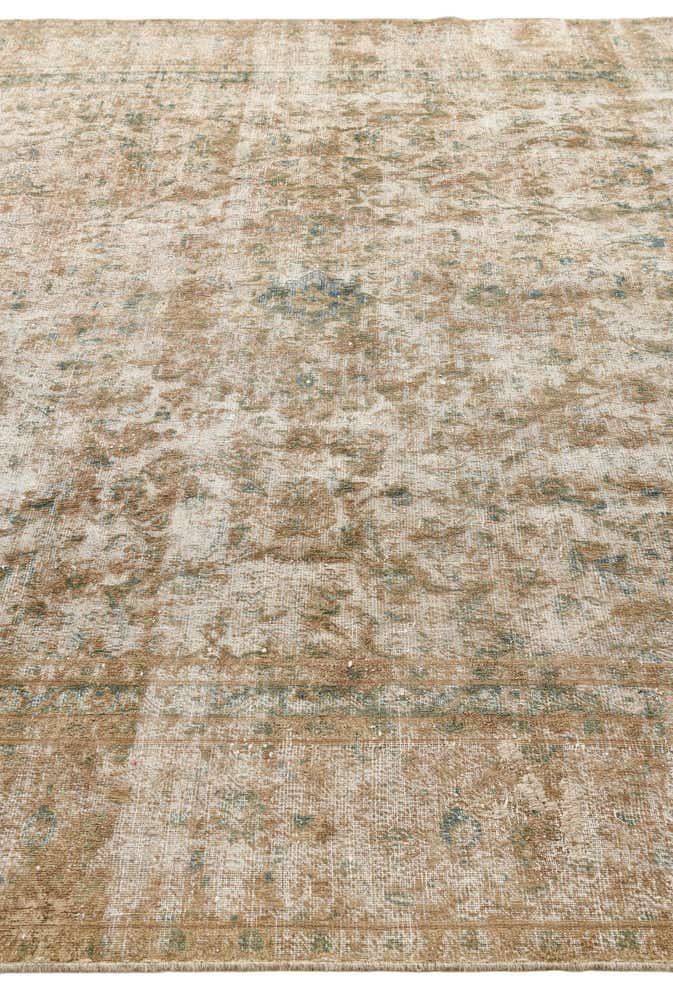 8' 7 x 11' 10 Hand Knotted Ultra Vintage Persian Wool Rug