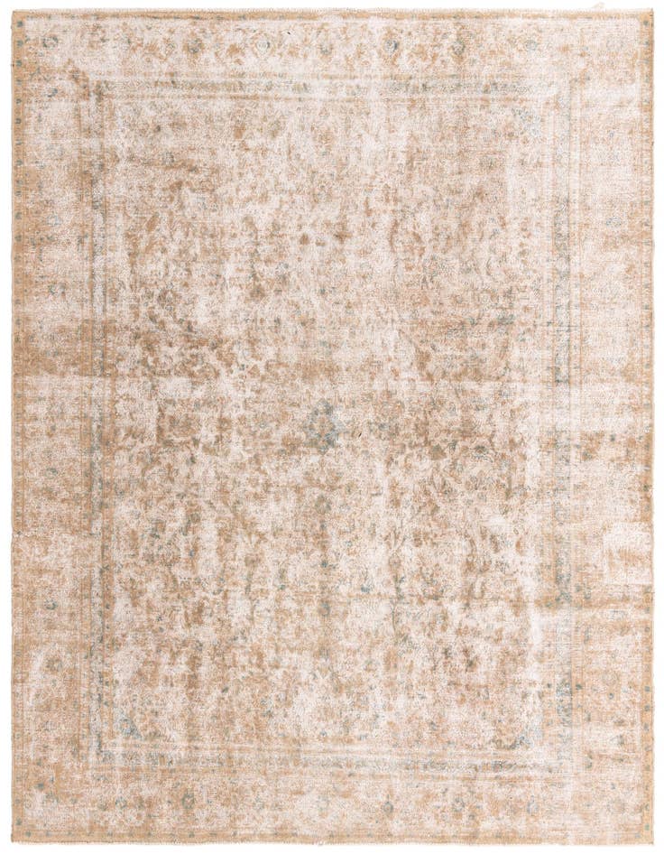 Detail image of 8' 7 x 11' 10 Hand Knotted Ultra Vintage Persian Wool Rug