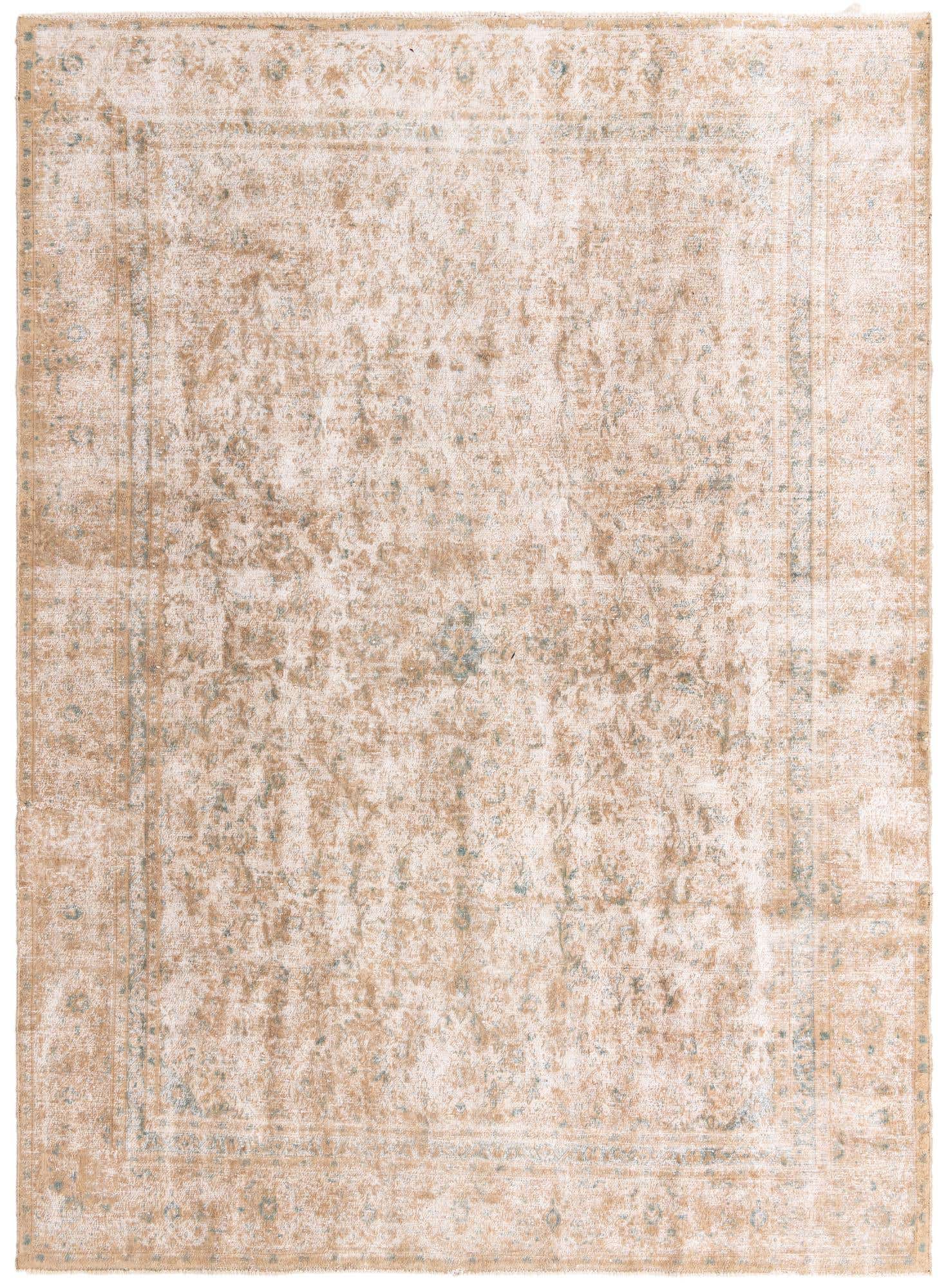 8' 7 x 11' 10 Hand Knotted Ultra Vintage Persian Wool Rug