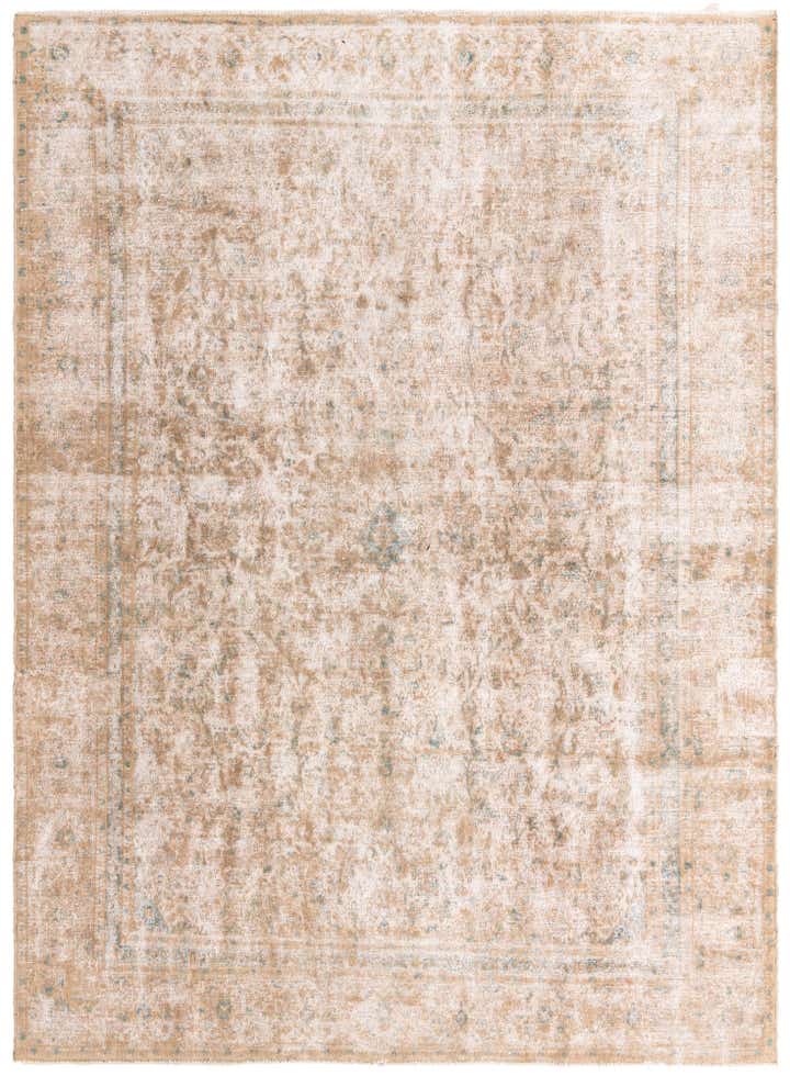 8' 7 x 11' 10 Hand Knotted Ultra Vintage Persian Wool Rug
