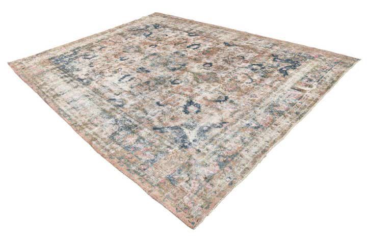 9' 10 x 12' 8 Hand Knotted Ultra Vintage Persian Wool Rug