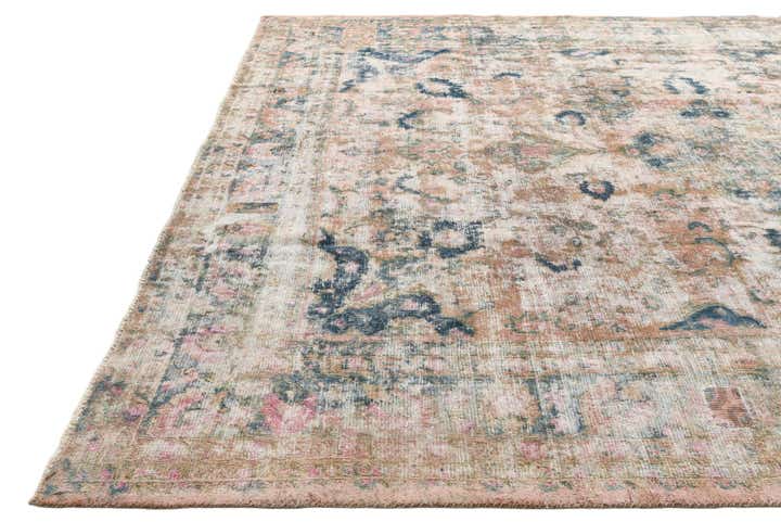 9' 10 x 12' 8 Hand Knotted Ultra Vintage Persian Wool Rug
