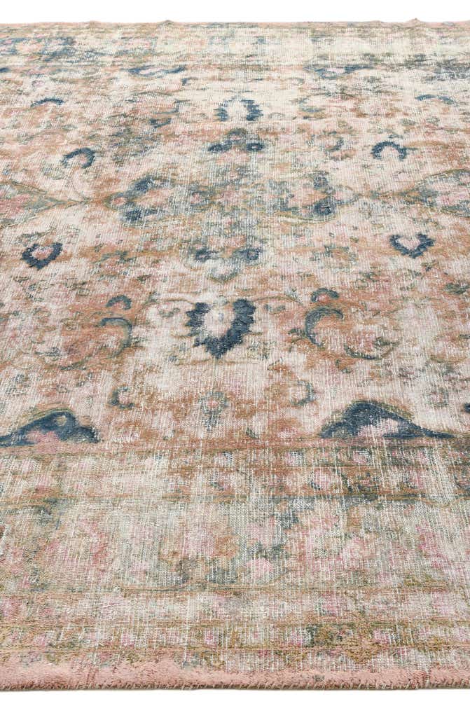 9' 10 x 12' 8 Hand Knotted Ultra Vintage Persian Wool Rug