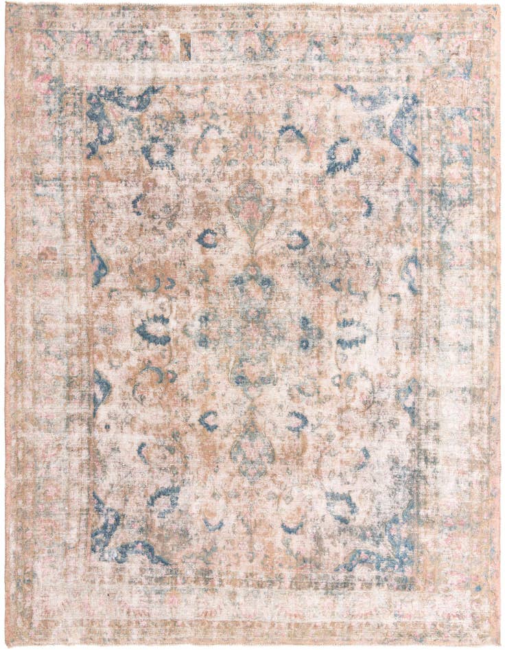 Detail image of 9' 10 x 12' 8 Hand Knotted Ultra Vintage Persian Wool Rug