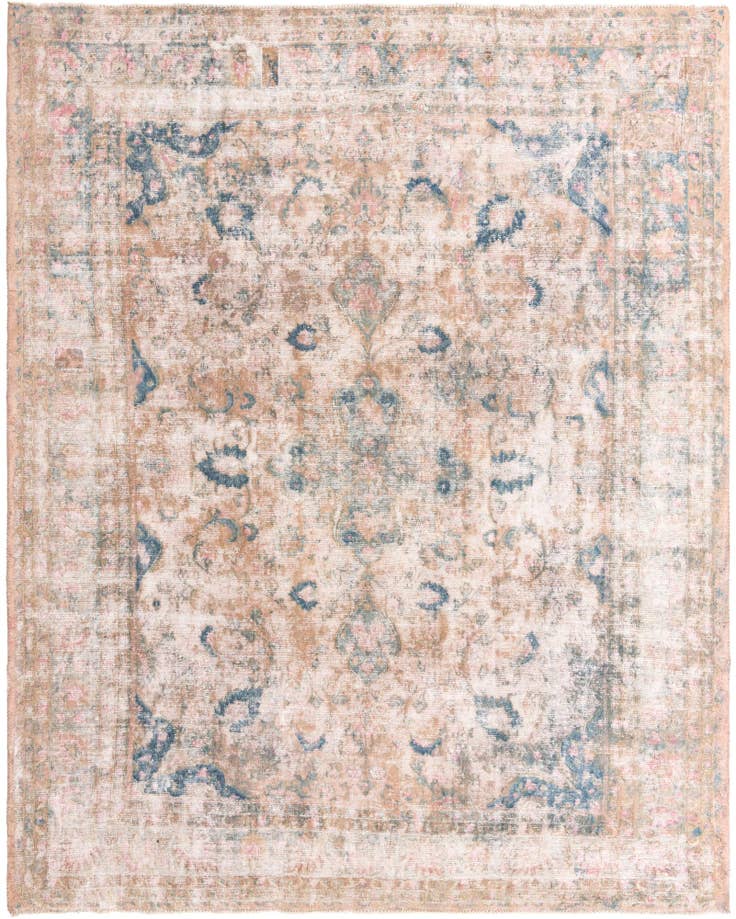 Detail image of 9' 10 x 12' 8 Hand Knotted Ultra Vintage Persian Wool Rug