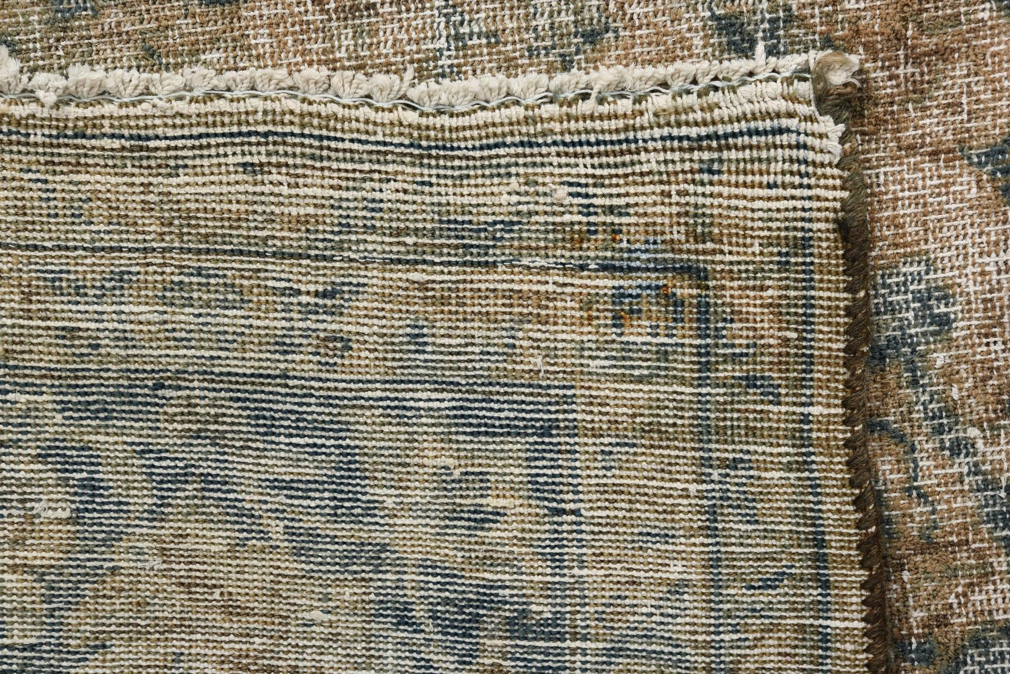 9' 1 x 12' Hand Knotted Ultra Vintage Persian Wool Rug