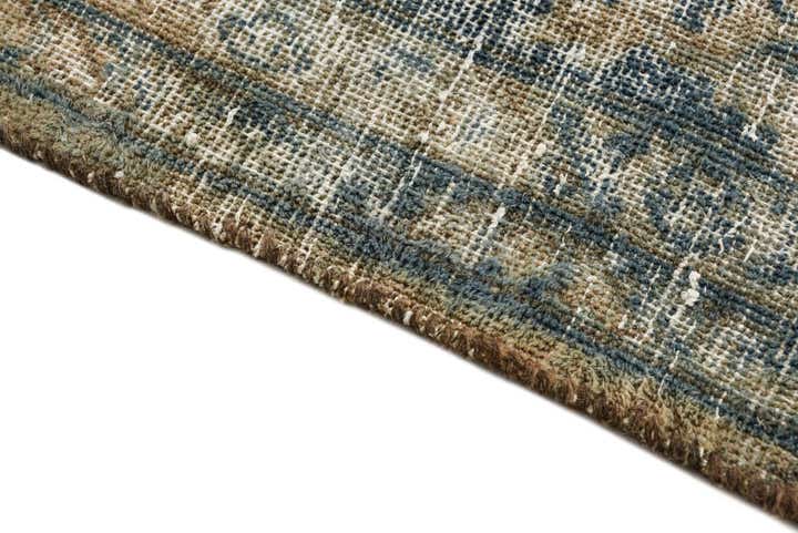 9' 1 x 12' Hand Knotted Ultra Vintage Persian Wool Rug