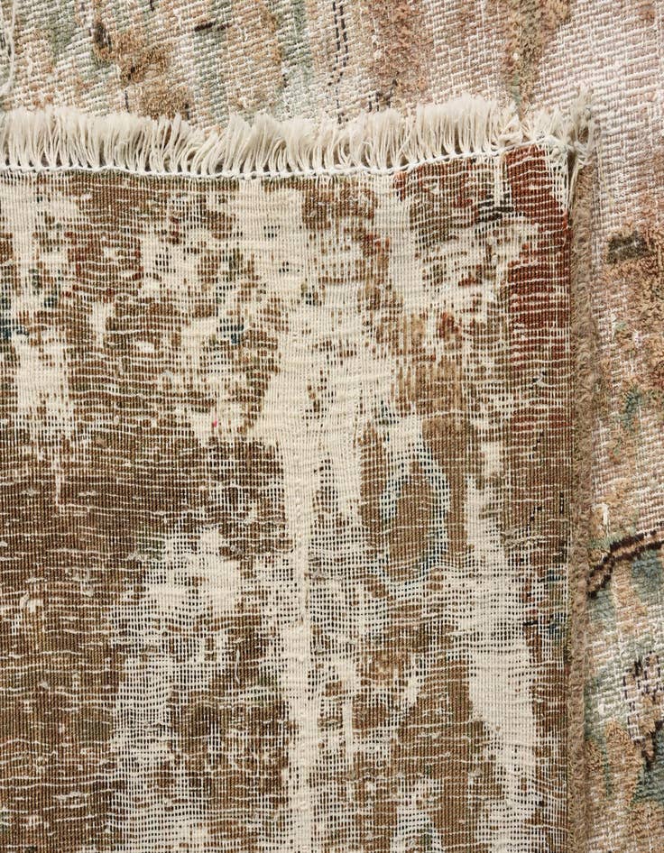 Detail image of 9' 2 x 13'  Hand Knotted Ultra Vintage Persian Wool Rug