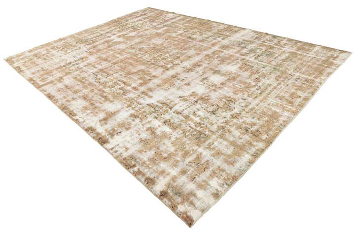 9' 2 x 13' Hand Knotted Ultra Vintage Persian Wool Rug