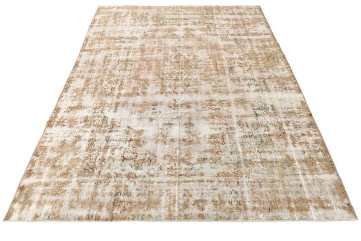 9' 2 x 13' Hand Knotted Ultra Vintage Persian Wool Rug