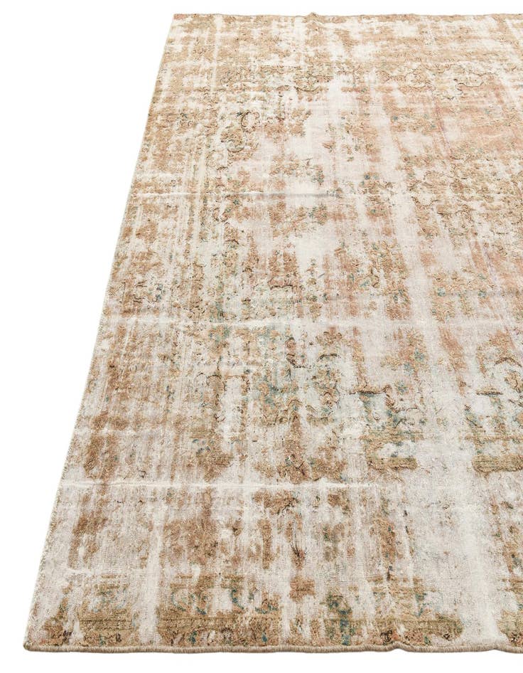 Detail image of 9' 2 x 13'  Hand Knotted Ultra Vintage Persian Wool Rug