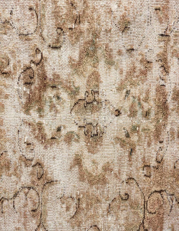 Detail image of 9' 2 x 13'  Hand Knotted Ultra Vintage Persian Wool Rug