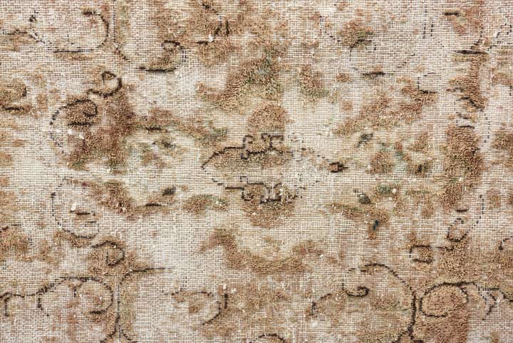 9' 2 x 13' Hand Knotted Ultra Vintage Persian Wool Rug