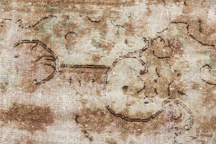9' 2 x 13' Hand Knotted Ultra Vintage Persian Wool Rug