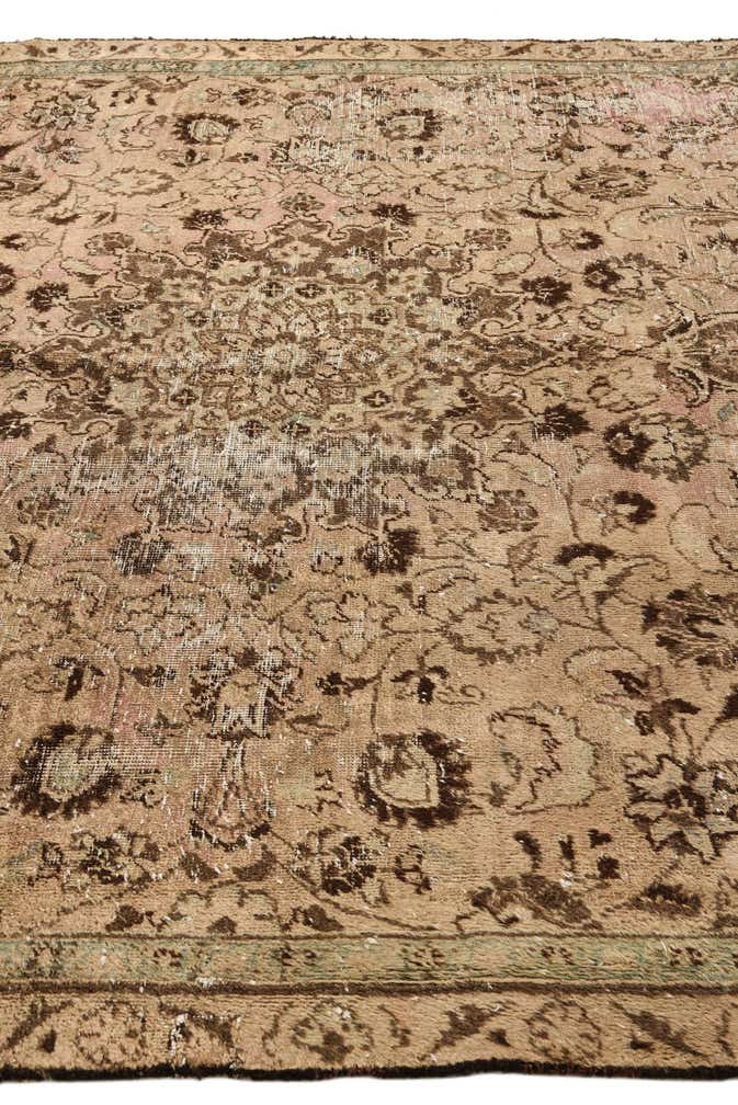 7' x 9' 6 Hand Knotted Ultra Vintage Persian Wool Rug