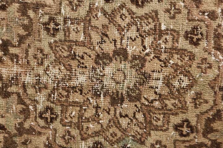 7' x 9' 6 Hand Knotted Ultra Vintage Persian Wool Rug