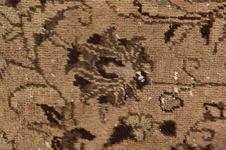7' x 9' 6 Hand Knotted Ultra Vintage Persian Wool Rug