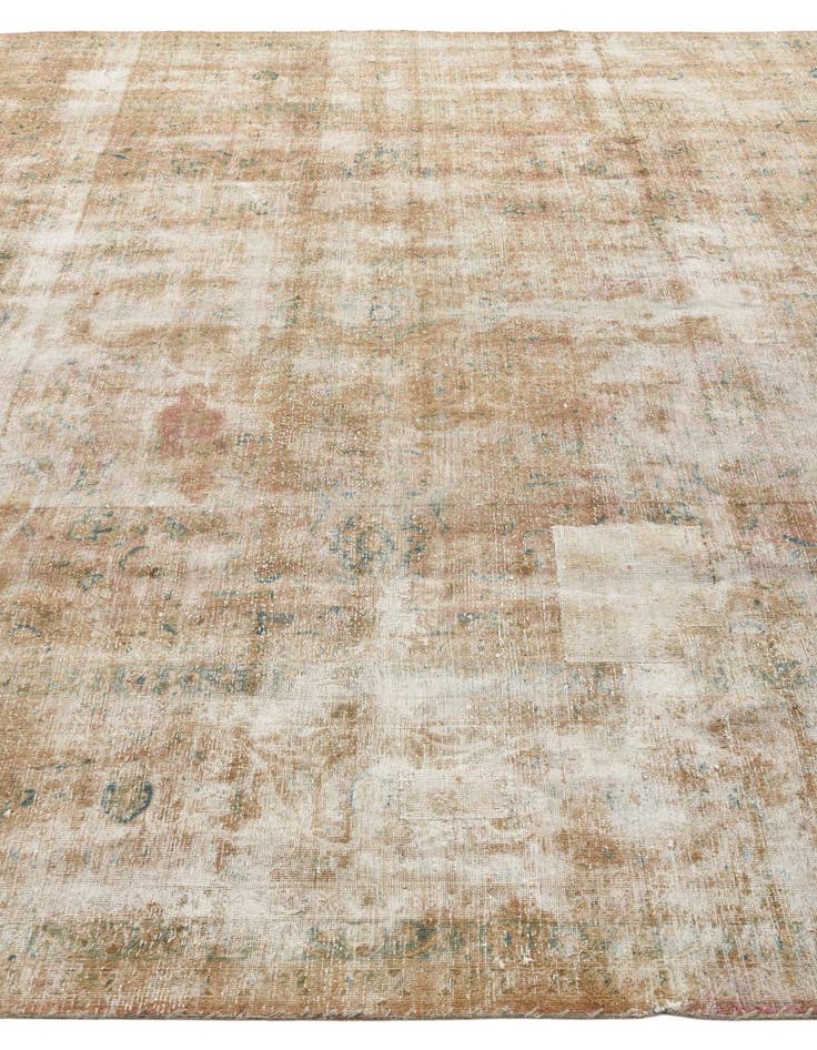 Detail image of 8' 3 x 10' 6  Hand Knotted Ultra Vintage Persian Wool Rug