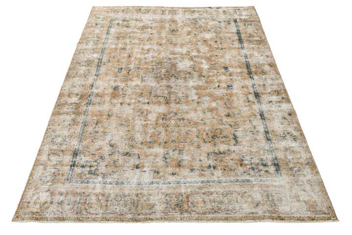 7' 5 x 10' 6 Hand Knotted Ultra Vintage Persian Wool Rug