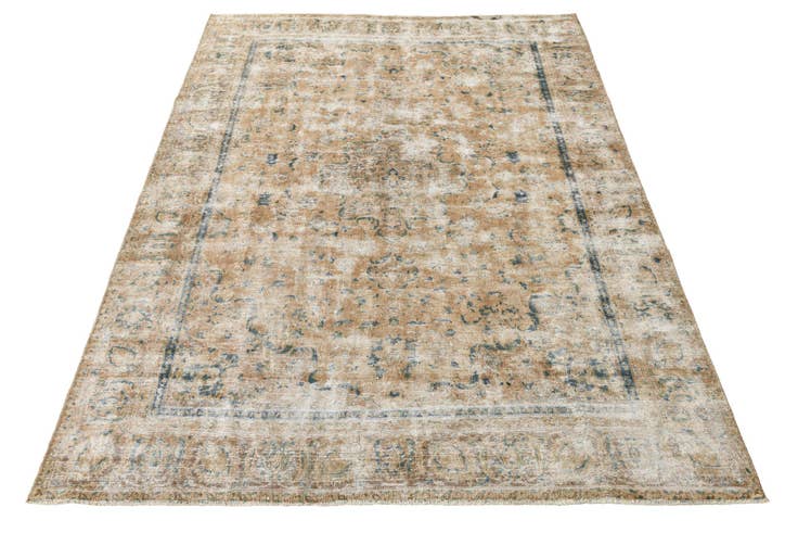 Detail image of 7' 5 x 10' 6 Hand Knotted Ultra Vintage Persian Wool Rug