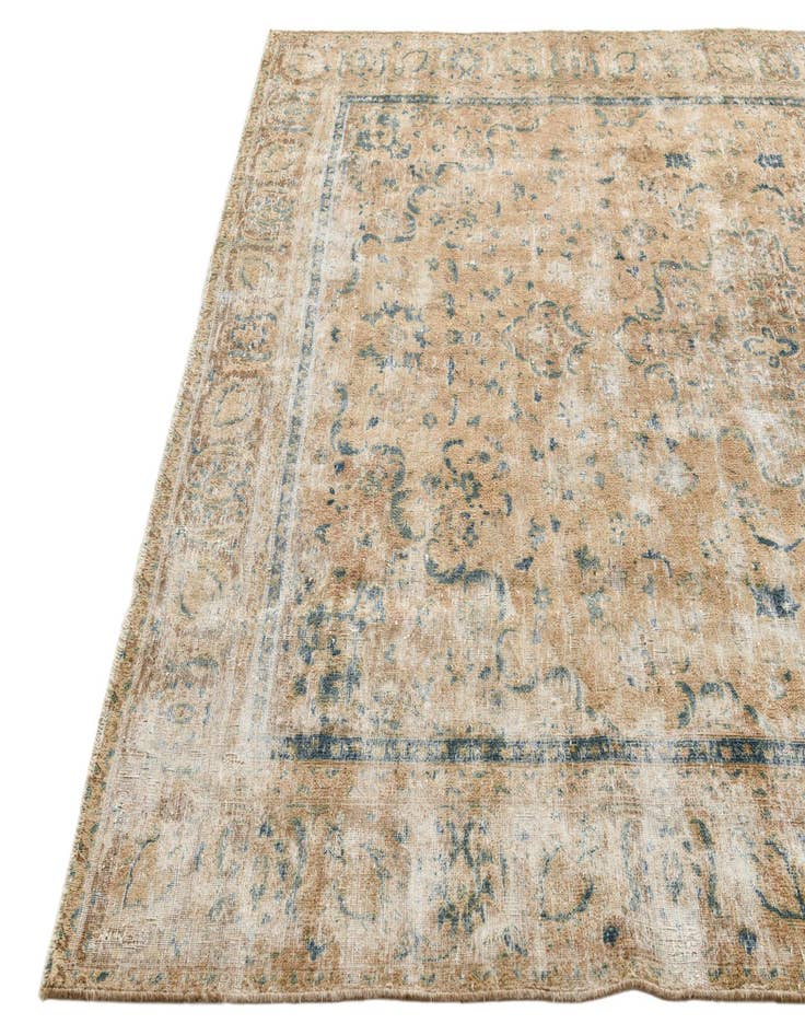 Detail image of 7' 5 x 10' 6  Hand Knotted Ultra Vintage Persian Wool Rug