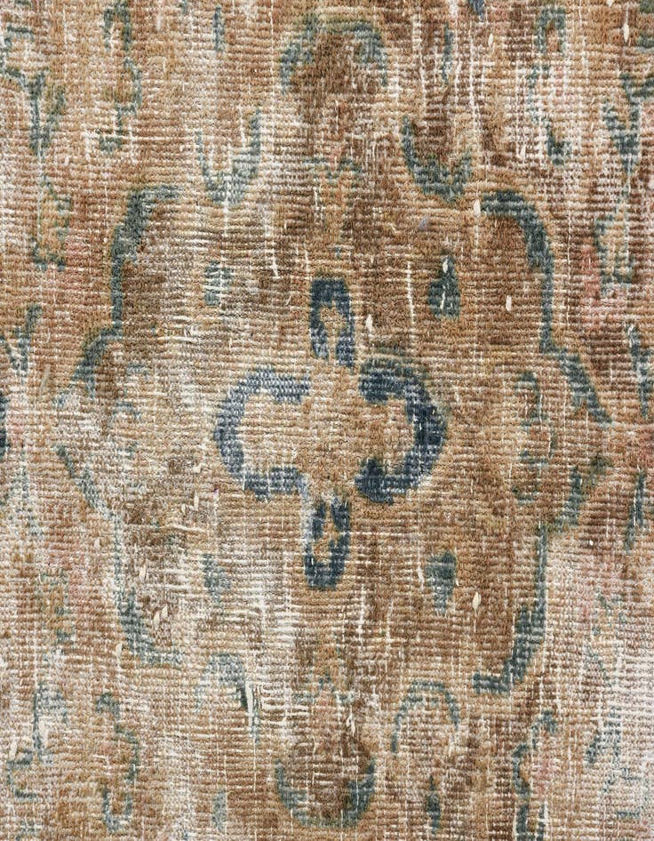 Detail image of 7' 5 x 10' 6  Hand Knotted Ultra Vintage Persian Wool Rug