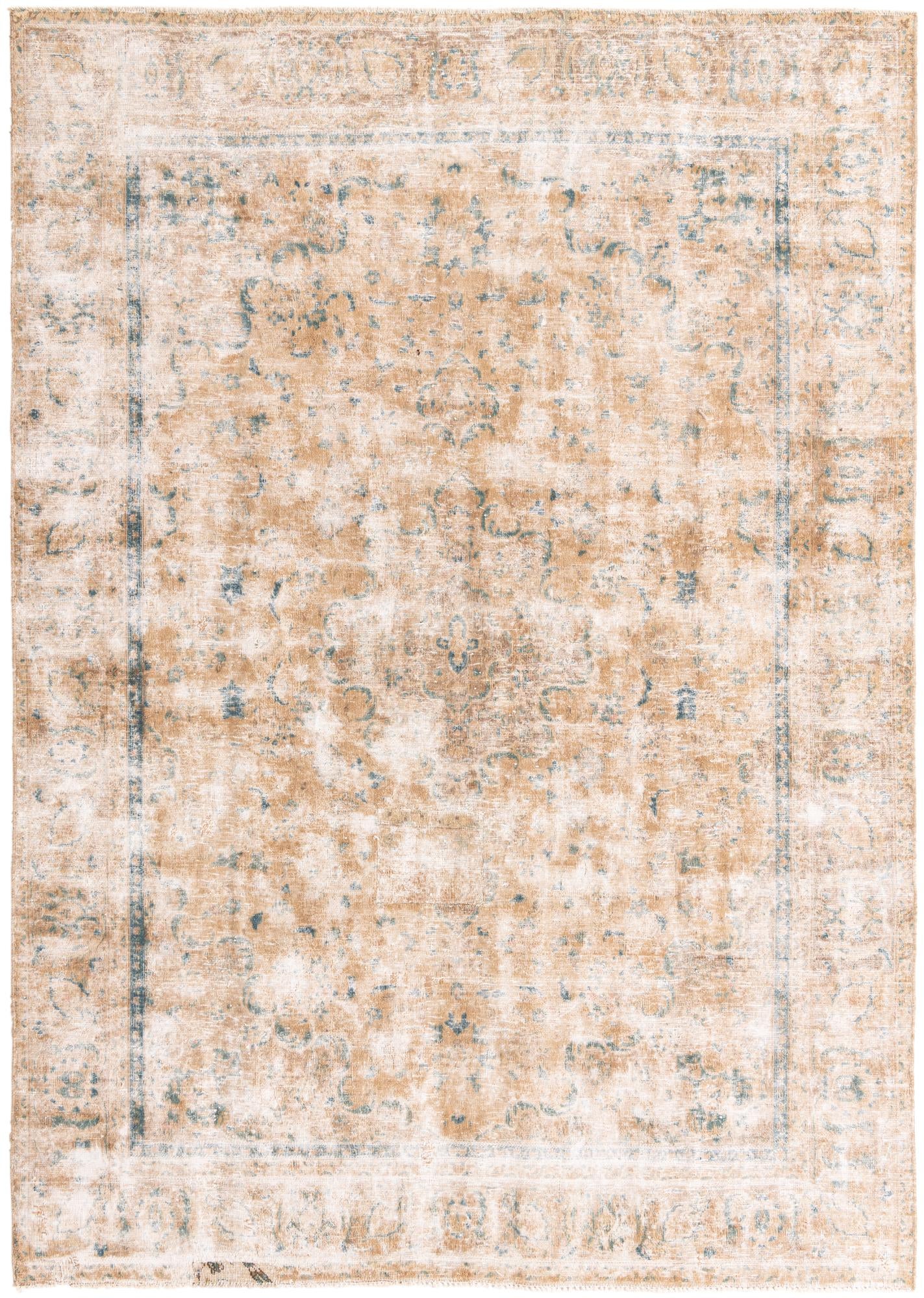 7' 5 x 10' 6 Hand Knotted Ultra Vintage Persian Wool Rug