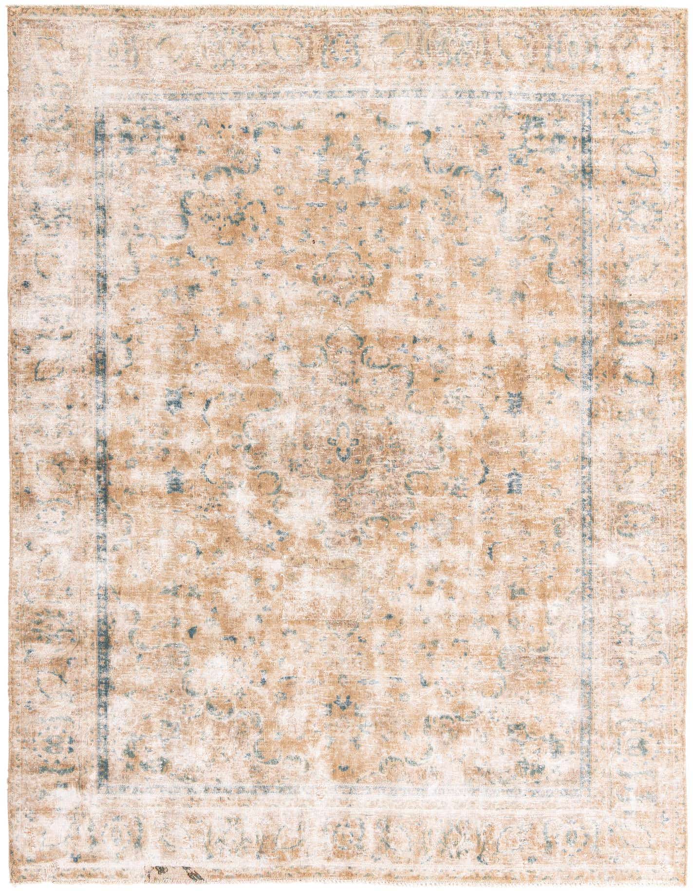 Primary image 7' 5 x 10' 6  Hand Knotted Ultra Vintage Persian Wool Rug