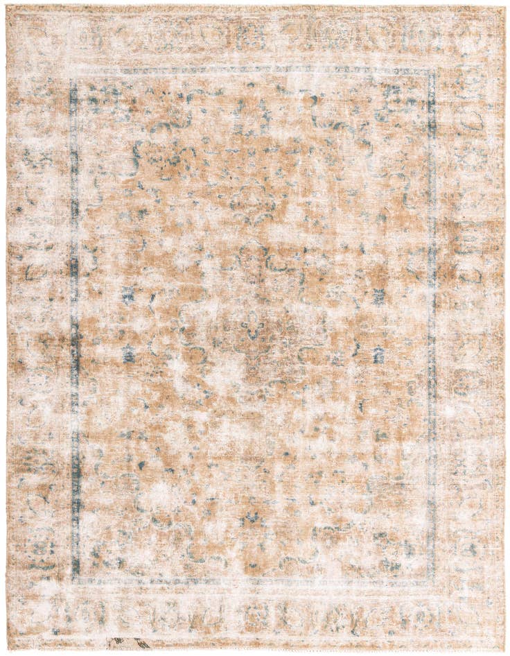 Detail image of 7' 5 x 10' 6 Hand Knotted Ultra Vintage Persian Wool Rug
