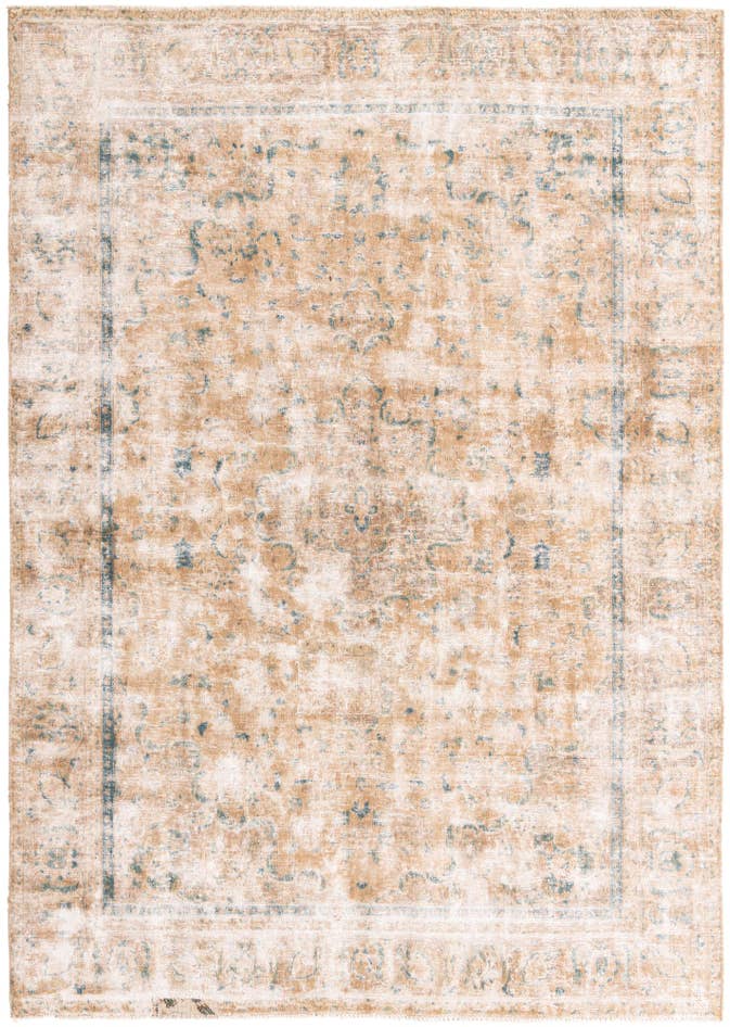 Detail image of 7' 5 x 10' 6 Hand Knotted Ultra Vintage Persian Wool Rug