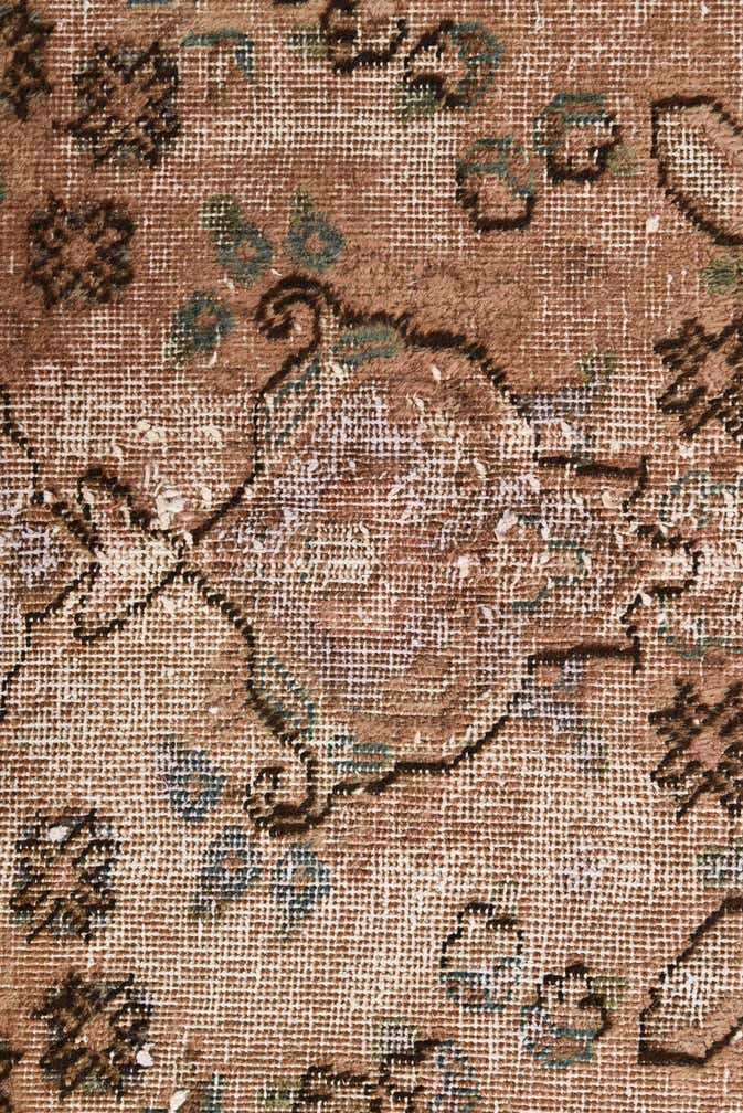6' 3 x 9' 5 Hand Knotted Ultra Vintage Persian Wool Rug