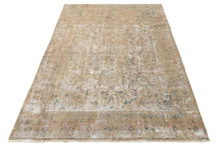 8' 8 x 11' 9 Hand Knotted Ultra Vintage Persian Wool Rug