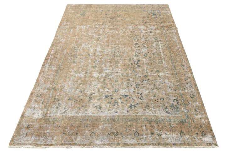 Detail image of 8' 8 x 11' 9 Hand Knotted Ultra Vintage Persian Wool Rug