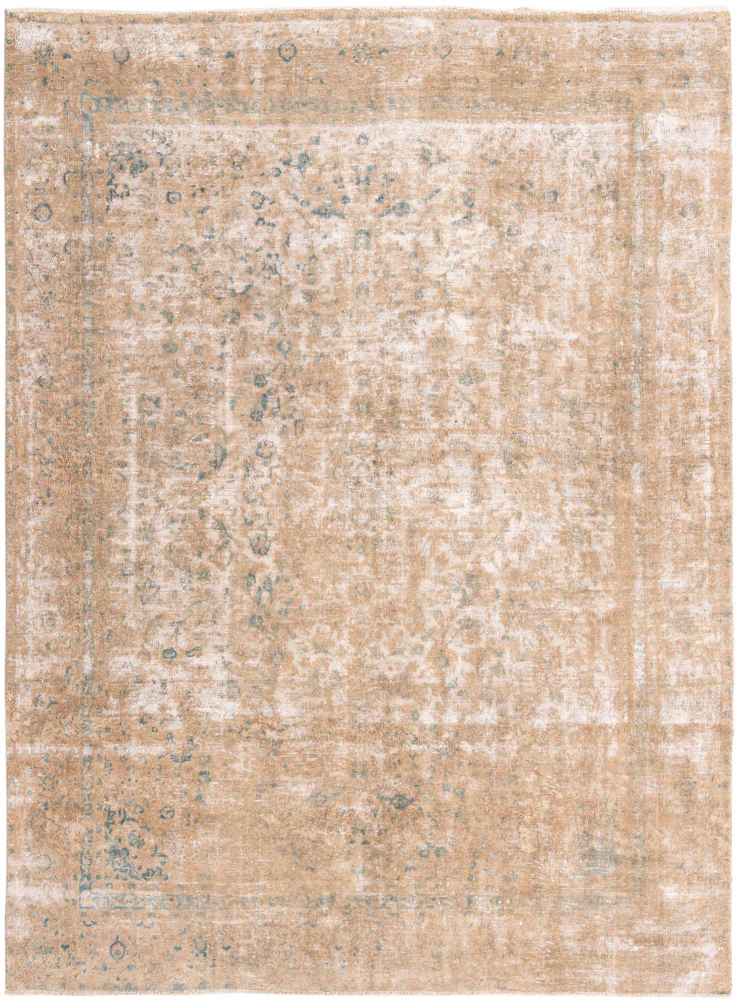 8' 8 x 11' 9 Hand Knotted Ultra Vintage Persian Wool Rug
