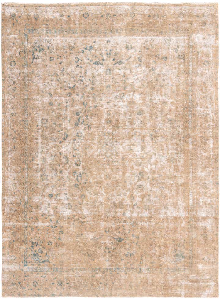 8' 8 x 11' 9 Hand Knotted Ultra Vintage Persian Wool Rug