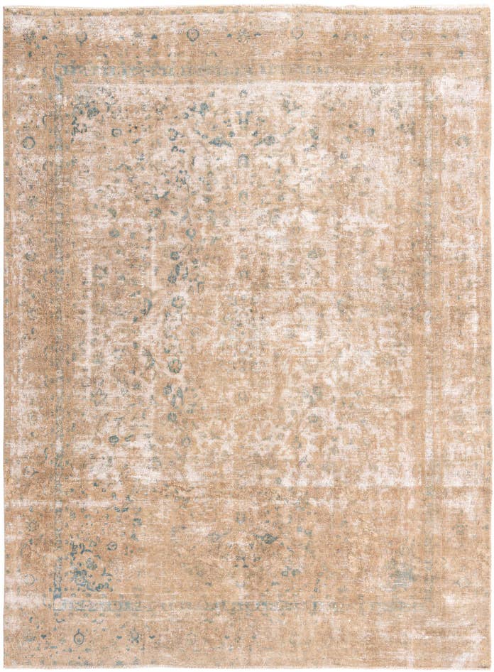 Detail image of 8' 8 x 11' 9 Hand Knotted Ultra Vintage Persian Wool Rug