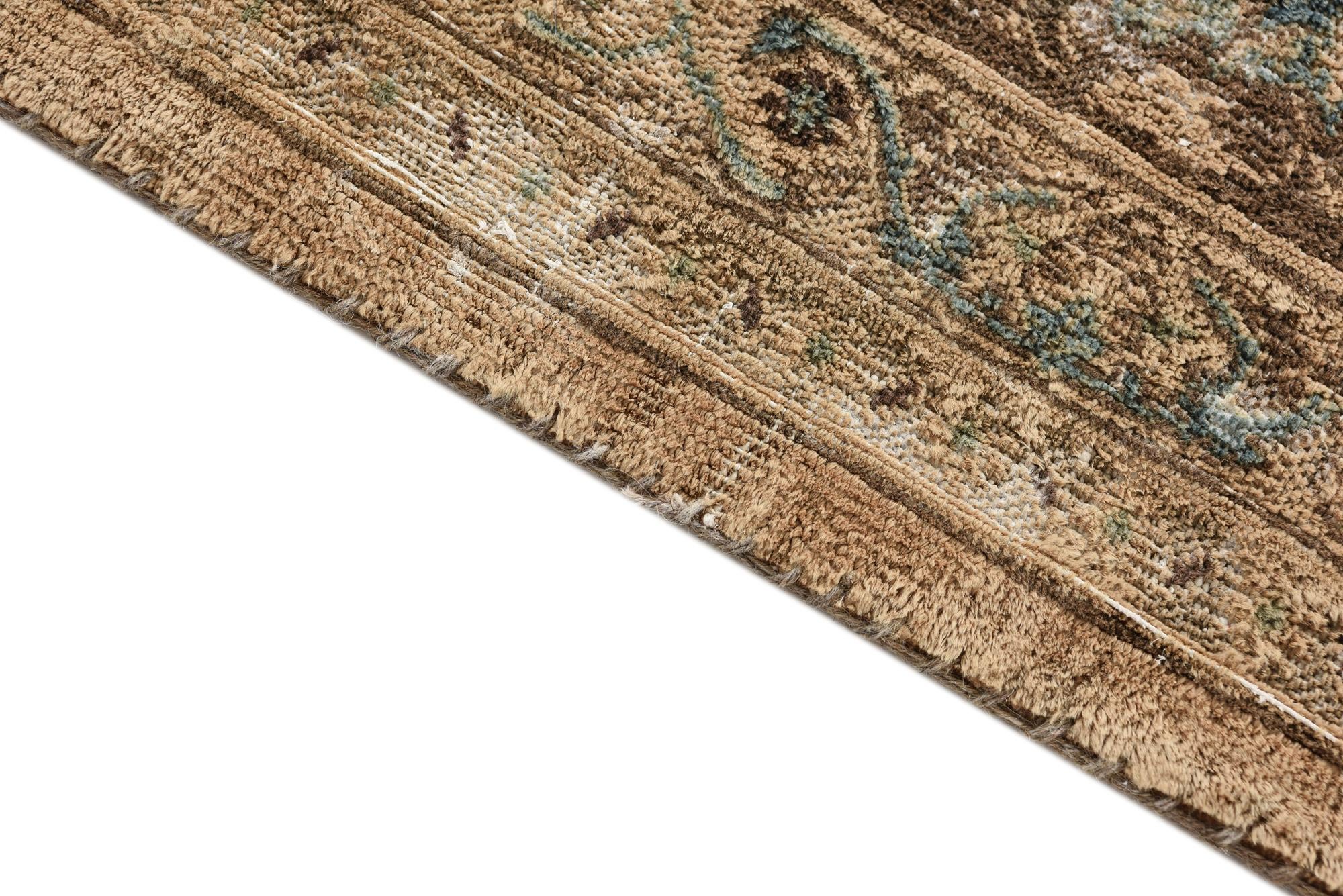 9' 8 x 12' 9 Hand Knotted Ultra Vintage Persian Wool Rug