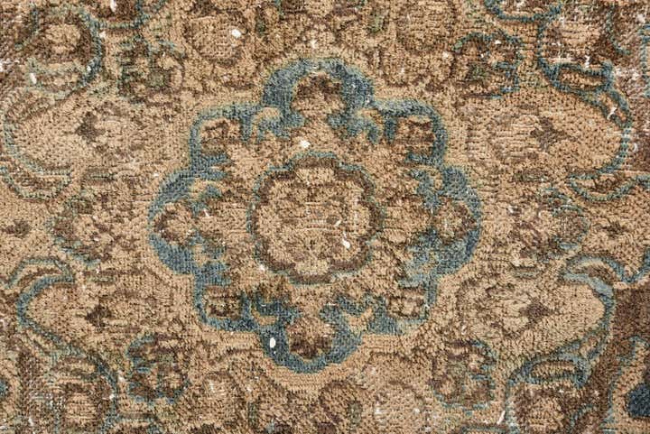 9' 8 x 12' 9 Hand Knotted Ultra Vintage Persian Wool Rug